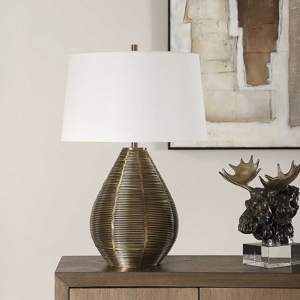 Uttermost Knowles Brass Table Lamp