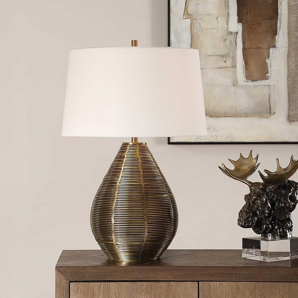 Uttermost Knowles Brass Table Lamp