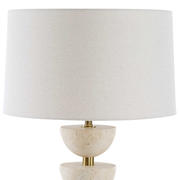 Uttermost Hemisphere Travertine Table Lamp