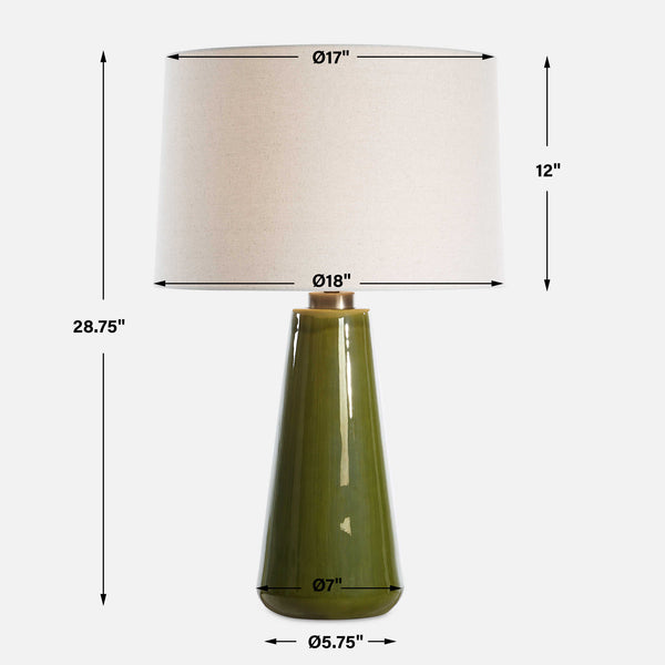 Uttermost Kelley Moss Green Table Lamp