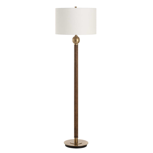Uttermost Keros Dark Oak Floor Lamp