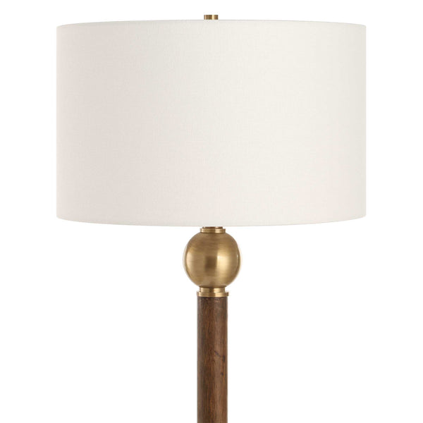 Uttermost Keros Dark Oak Floor Lamp