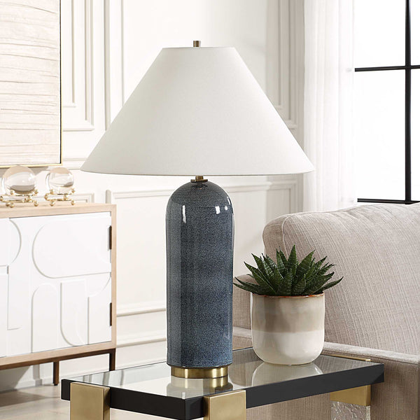 Uttermost Mayetta Deep Blue Table Lamp