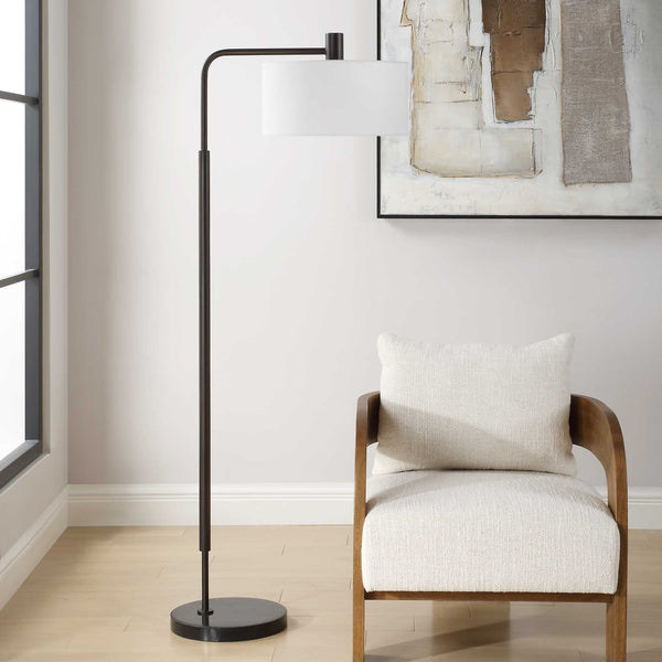 Uttermost Richie Black Floor Lamp