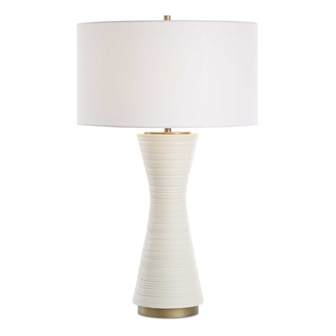 Uttermost Ridgeline Matte White Table Lamp