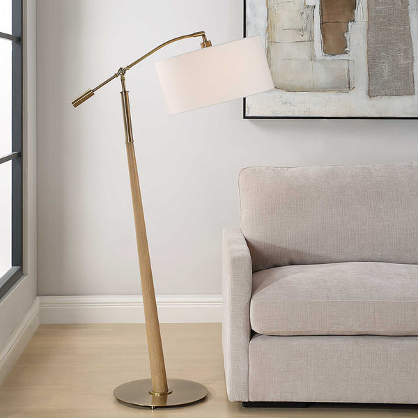 Uttermost Kennett Wooden Floor Lamp
