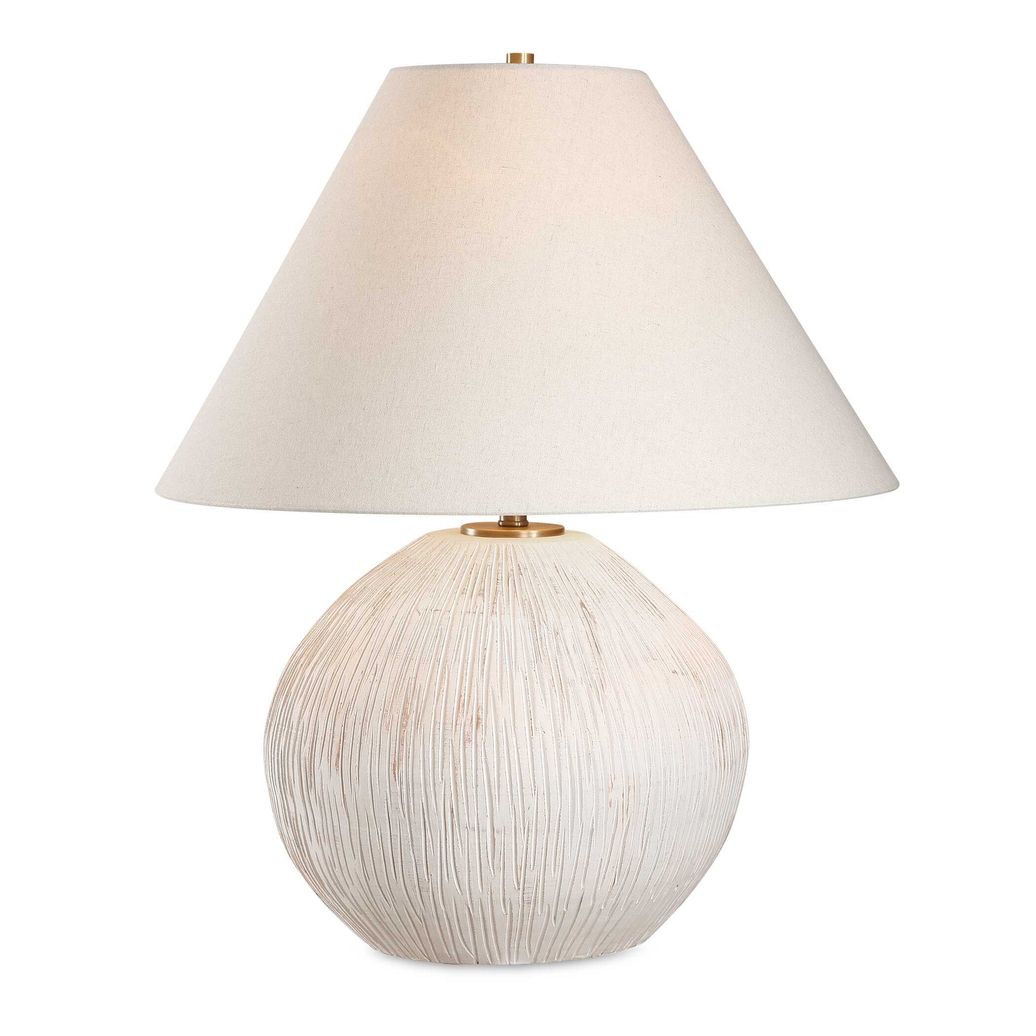 Uttermost Meryl Aged White Table Lamp