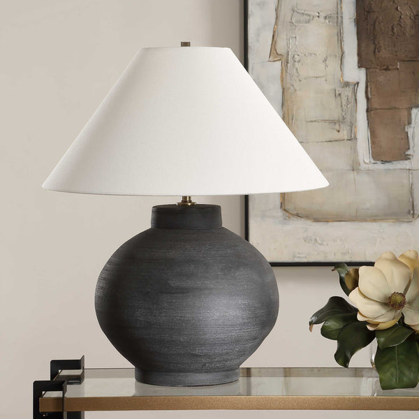 Uttermost Tramore Rustic Charcoal Table Lamp