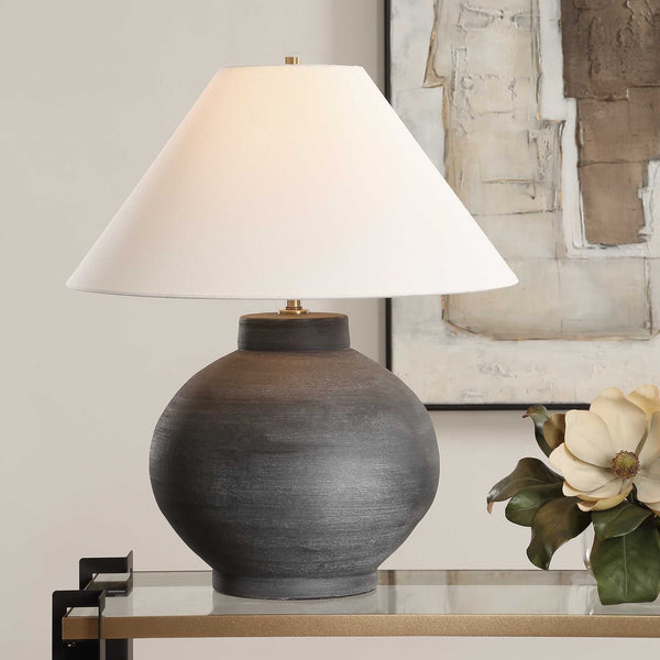 Uttermost Tramore Rustic Charcoal Table Lamp