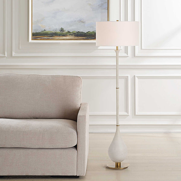Uttermost Dewdrop Ivory Floor Lamp