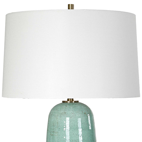 Uttermost Andale Crackled Teal Table Lamp