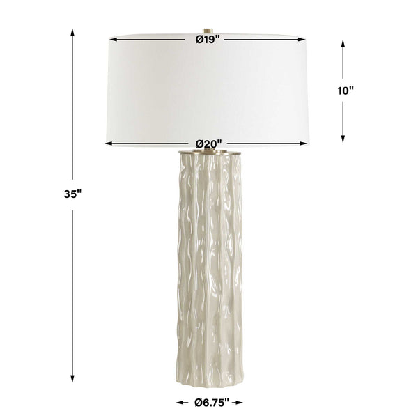 Uttermost Parilli Taupe Gray Table Lamp