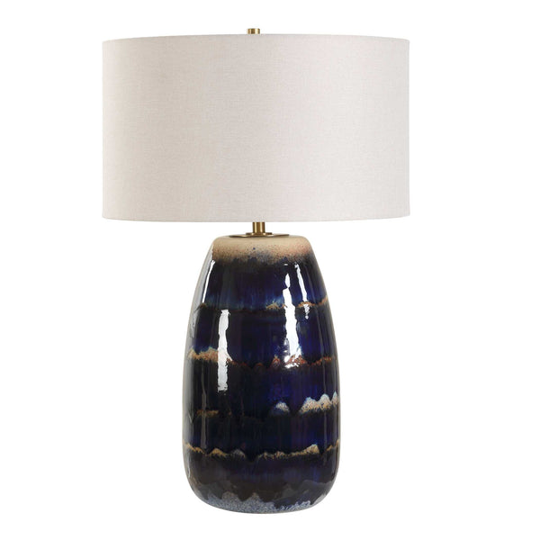 Uttermost Orleans Blue Glaze Table Lamp