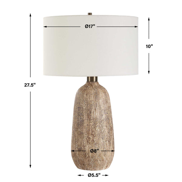 Uttermost Napier Earthy Brown Table Lamp