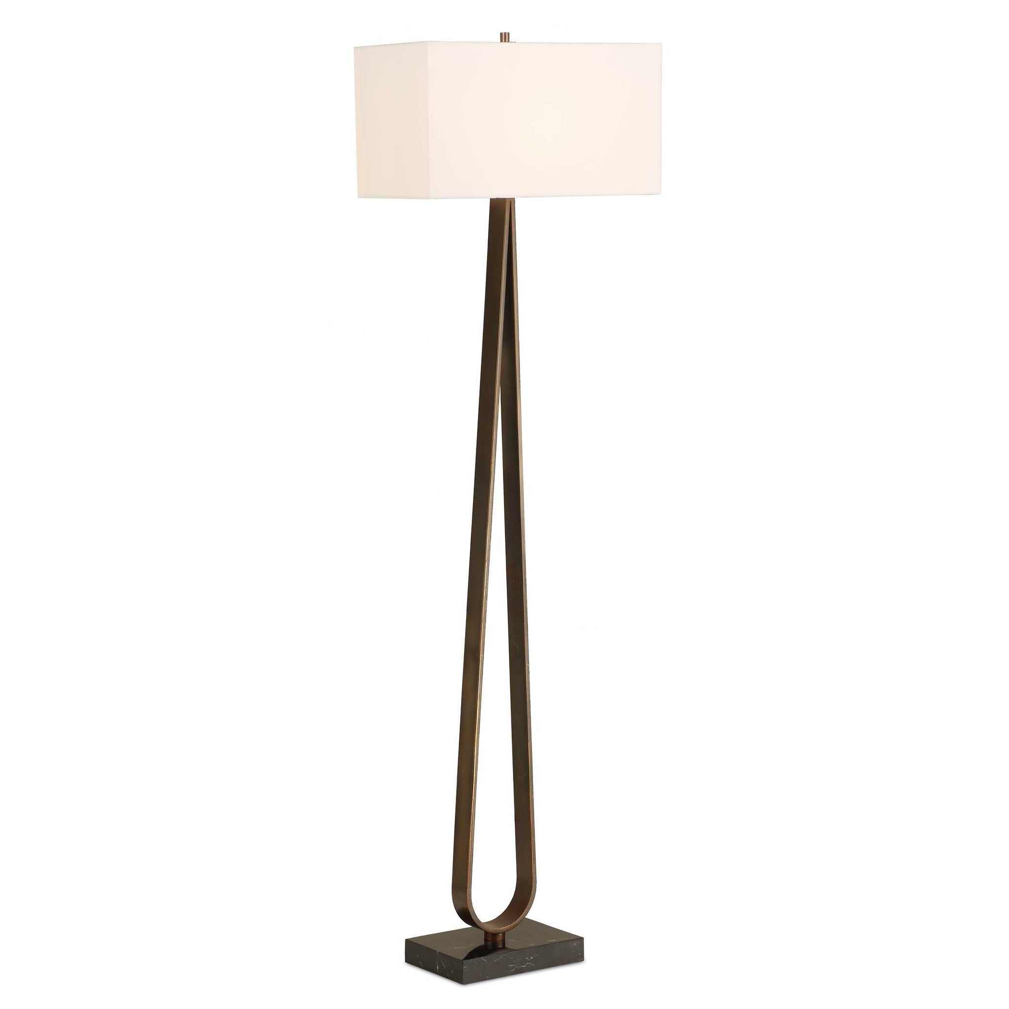 Uttermost Galloway Minimalist Bronze Floor Lamp