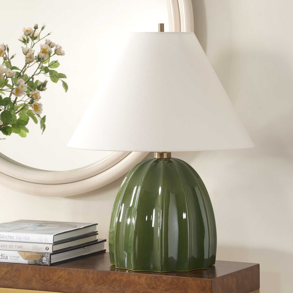 Uttermost Renna Moss Green Table Lamp