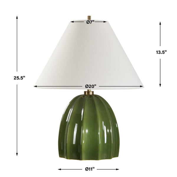 Uttermost Renna Moss Green Table Lamp