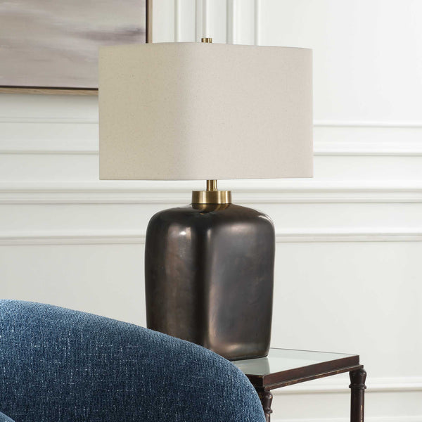 Uttermost Quentin Dark Bronze Table Lamp