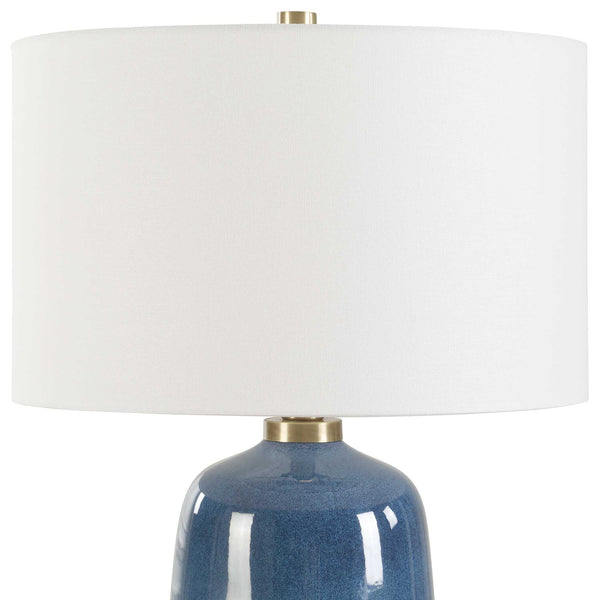 Uttermost Brae Blue Glaze Table Lamp