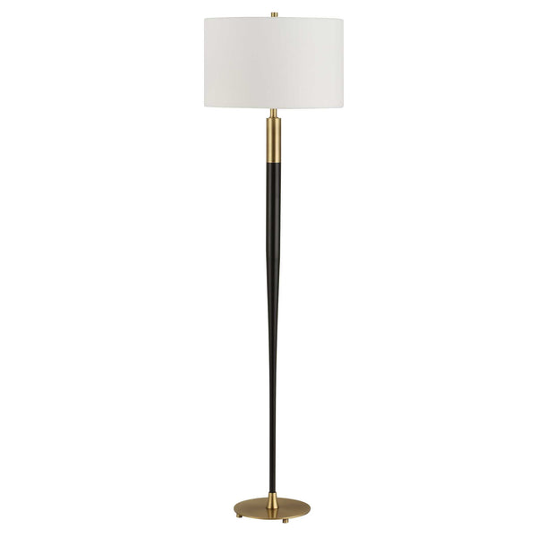Uttermost Stowe Satin Black Floor Lamp