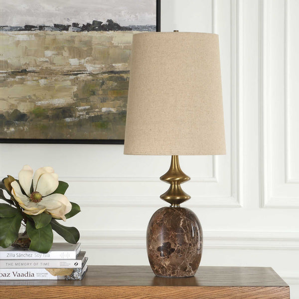 Uttermost Percy Brown Marble Buffet Lamp