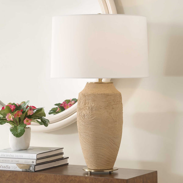 Uttermost Sandstone Flow Terracotta Table Lamp