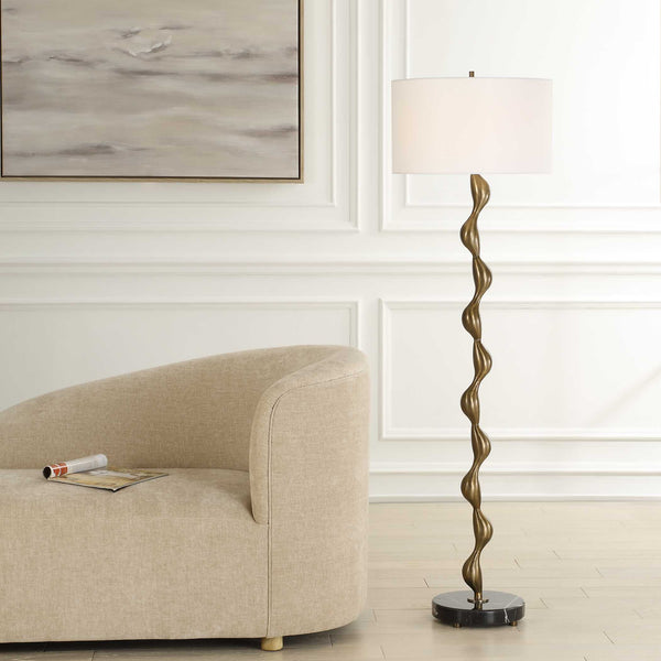 Uttermost Remolino Bronze Floor Lamp