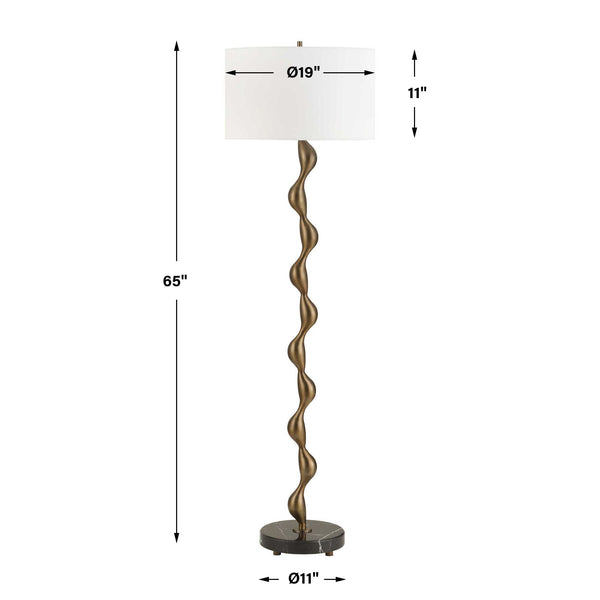 Uttermost Remolino Bronze Floor Lamp