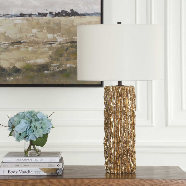 Uttermost Echo Golden Table Lamp