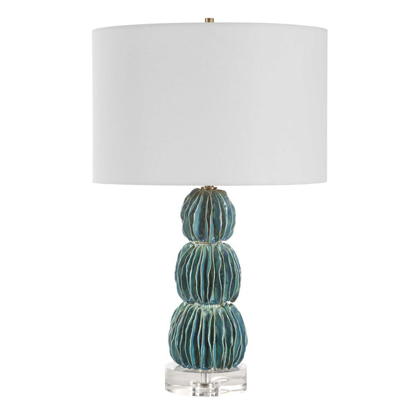 Uttermost Bonaire Teal Blue Table Lamp