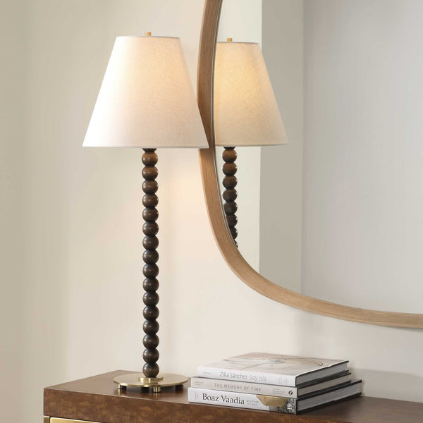 Uttermost Gallus Wood Spheres Table Lamp