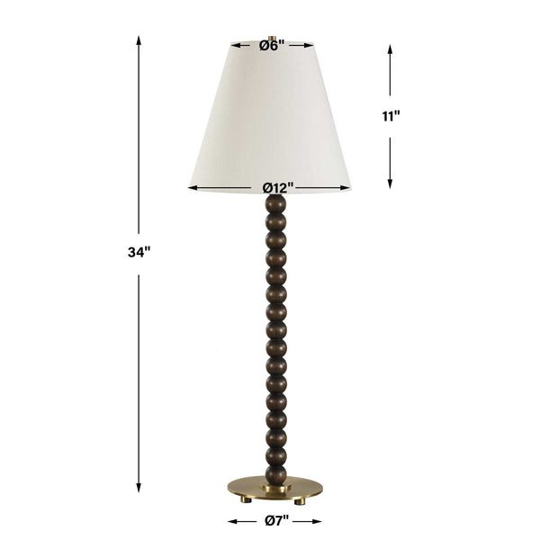 Uttermost Gallus Wood Spheres Table Lamp