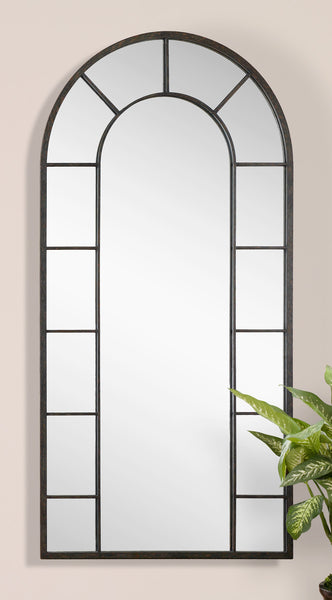 Uttermost Dillingham Black Arch Mirror 