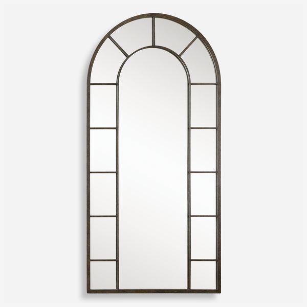 Uttermost Dillingham Black Arch Mirror 