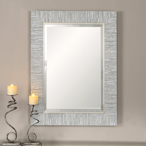 Uttermost Belaya Gray Wood Mirror