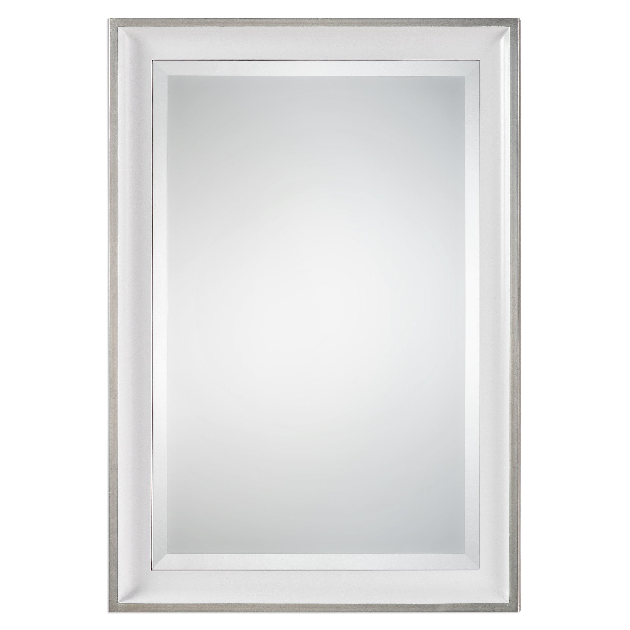 Uttermost Lahvahn White Silver Mirror