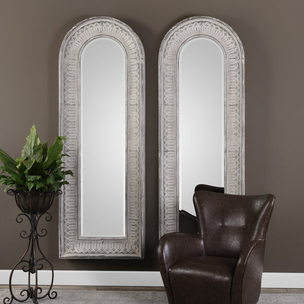 Uttermost Argenton Aged Gray Arch Mirror