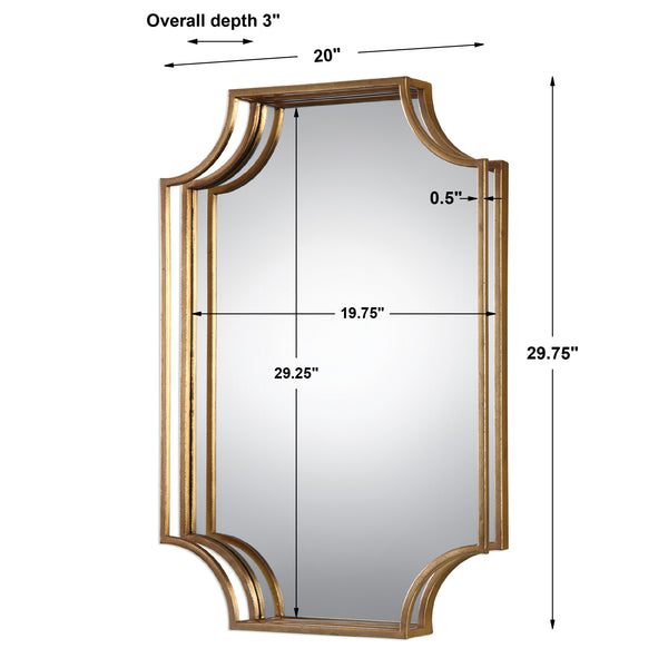 Uttermost Lindee Gold Wall Mirror