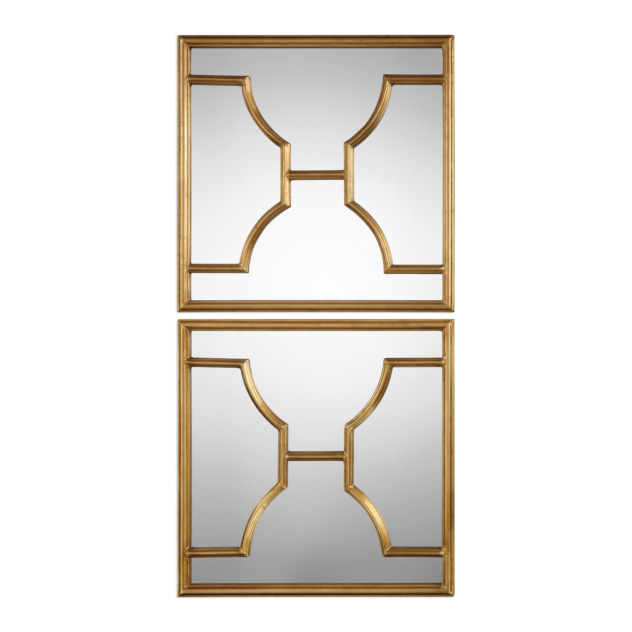 Uttermost Misa Gold Square Mirrors S/2