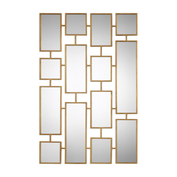 Uttermost Kennon Forged Gold Rectangles Mirror
