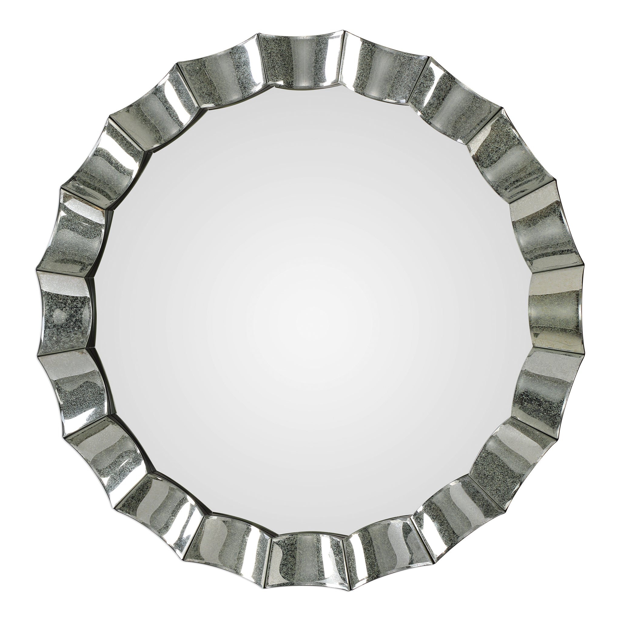 Uttermost Sabino Scalloped Round Mirror