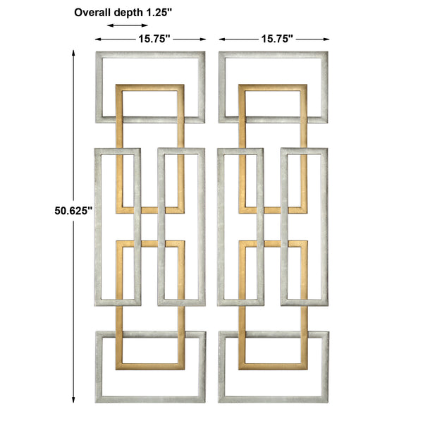 Uttermost Aerin Geometric Wall Art, S/2