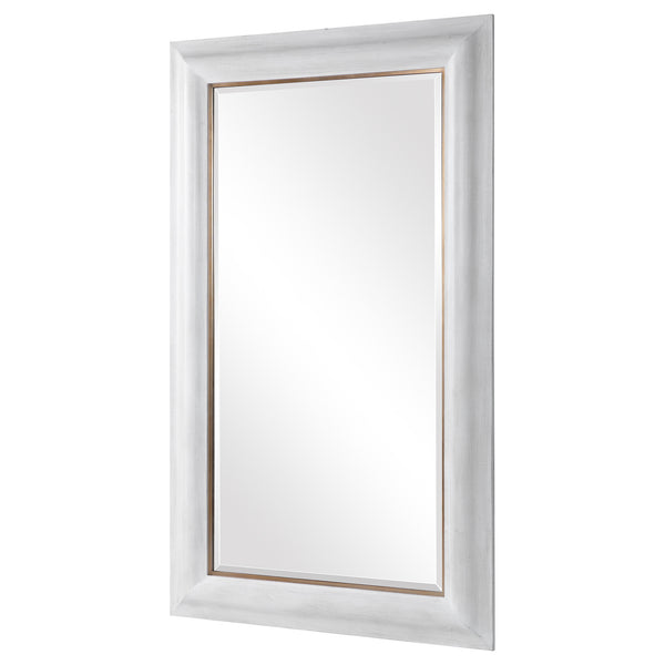 Uttermost Piper Large White Mirror