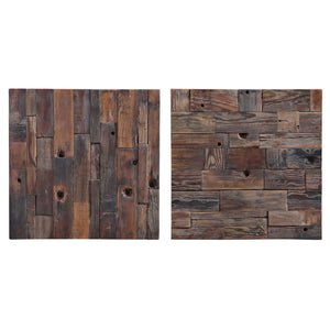 Uttermost Astern Wood Wall Decor, S/2