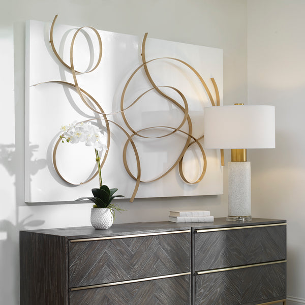 Uttermost Freehand Modern Metal Wall Panel
