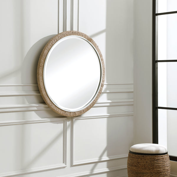 Uttermost Carbet Round Rope Mirror