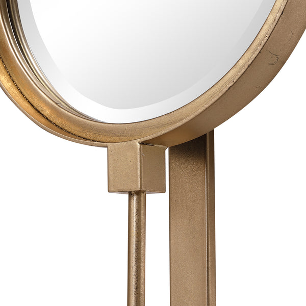 Uttermost Button Gold Mirror