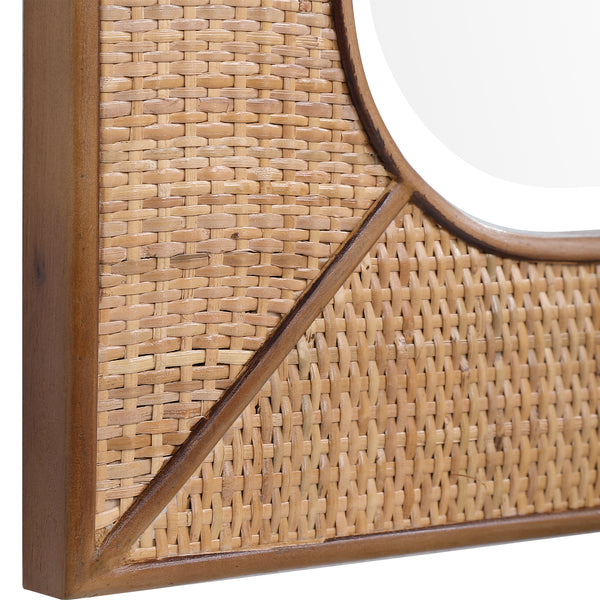 Uttermost Tahiti Rattan Mirror