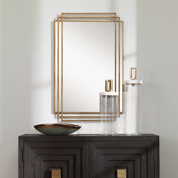 Uttermost Amherst Brushed Gold Mirror