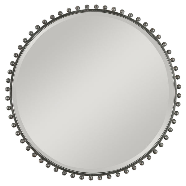 Uttermost Taza Round Iron Mirror